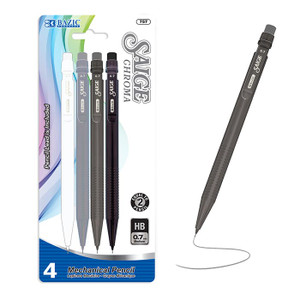 BAZIC Saige Chroma 0.7 mm Mechanical Pencil (4/Pack) BAZIC Saige Chroma 0.7 mm Mechanical Pencil (4/Pack)