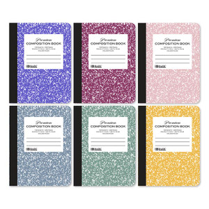BAZIC C/R 100 Ct. Premium Morandi Color Marble Composition Book, 48 units