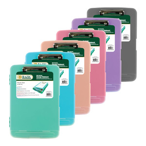 Pastel Clipboard with Storage Compartment & Pen Holder, 12 units per case