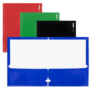 Glossy Laminated Classic Color 2-Pocket Portfolios, 48 units per case