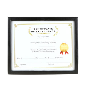 11x14 Multipurpose Certificate Frame with Glass Cover, 24 units per case