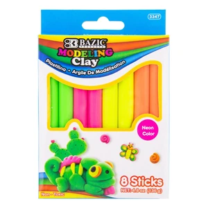 Modeling Clay Sticks, 4 Fluorescent Colors, 4.8 oz, 24 units per case