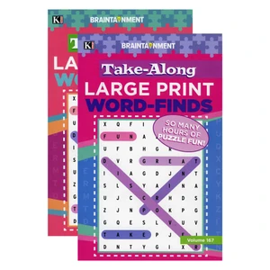 Kappa Take Along Large Print Word Finds - Digest Size, 24 units per case