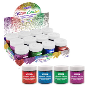 2 oz (56.6g) Primary Color Glitter Shaker, 12 units per case