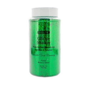 1lb (16 oz) Green Glitter, 12 units per case