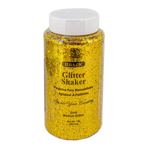 1lb (16 oz) Gold Glitter, 12 units per case