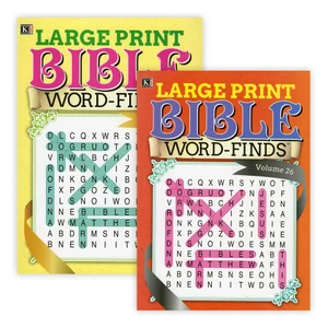 Kappa Large Print Bible Word Finds Puzzle Book, 48 units per case