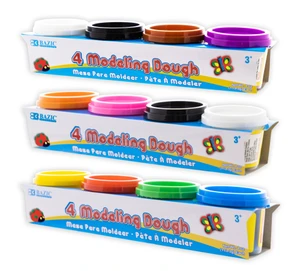 Primary Color Modeling Dough, 4 oz, 4-Pack, 24 units per case