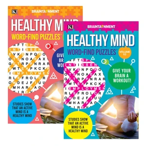 KAPPA Healthy Minds Words Finds Puzzle Book - Digest Size, 24 units per case