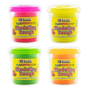 Modeling Dough, 4 Fluorescent Colors, 7.76 oz, 24 units per case