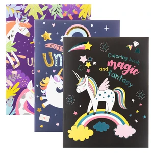 Unicorns Coloring Book - Magical Fun for Kids, 3 Titles, 48 units per case