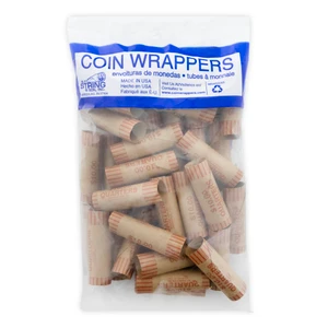 Quarter Coin Wrappers (36 Pack) - Durable Kraft Paper, USA Made, 45 units per case