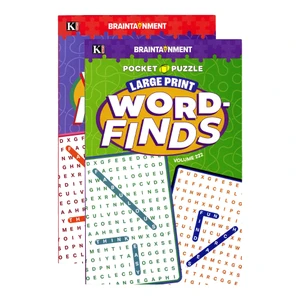Kappa Pocket Word Finds Puzzle Book, Large Print, 24 units per case
