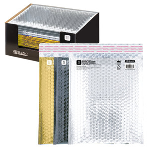 8.5x11.25 Metallic Bubble Mailers (#2), 24 units per case