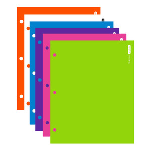 Laminated Bright Glossy Color 2-Pockets Portfolios, 48 units per case