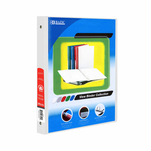 White 2-Pocket View Binder with 3 1/2" Rings White 2-Pocket View Binder with 3 1/2" Rings