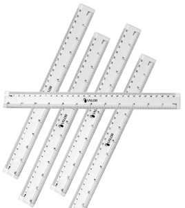 Valor Products 12" Flexible Clear Plastic Ruler, 48 units per case Valor Products 12" Flexible Clear Plastic Ruler, 48 units per case
