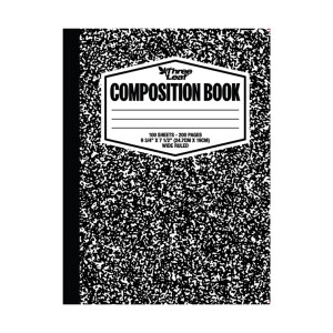Wide Ruled Composition Notebook, 100 Sheets, 9-3/4" x 7-1/2" Wide Ruled Composition Notebook, 100 Sheets, 9-3/4" x 7-1/2"