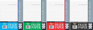 Three Leaf 3 Hole Punched College Ruled Filler Papers Three Leaf 3 Hole Punched College Ruled Filler Papers