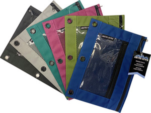 Pencil Pouch - Grommet Holes - Double Zipper - Mesh - Asst Colors Pencil Pouch - Grommet Holes - Double Zipper - Mesh - Asst Colors