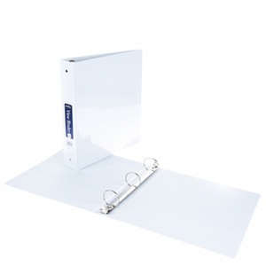 1.5" View Binder - Inner Pockets - 3 Way View - White 1.5" View Binder - Inner Pockets - 3 Way View - White