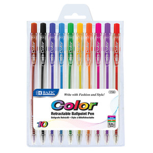 BAZIC 10 Retractable Color Pen, 24 units per case BAZIC 10 Retractable Color Pen, 24 units per case