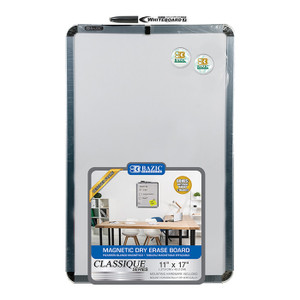 BAZIC 11" X 17" Magnetic Dry Erase Board w/ Marker & 2 Magnets BAZIC 11" X 17" Magnetic Dry Erase Board w/ Marker & 2 Magnets