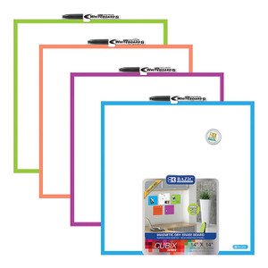 BAZIC 14" x 14" Magnetic Dry Erase Tile BAZIC 14" x 14" Magnetic Dry Erase Tile