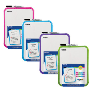 BAZIC Asstd Color 8.5" X 11" Dry Erase Board w/ Marker BAZIC Asstd Color 8.5" X 11" Dry Erase Board w/ Marker