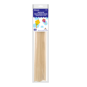 BAZIC 3/16" x 12" Round Natural Wooden Dowel (20/Bag) BAZIC 3/16" x 12" Round Natural Wooden Dowel (20/Bag)