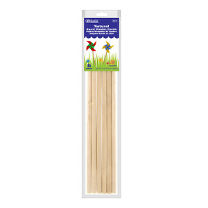 BAZIC 3/8" x 12" Round Natural Wooden Dowel (6/Bag) BAZIC 3/8" x 12" Round Natural Wooden Dowel (6/Bag)
