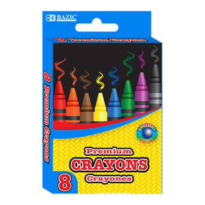 BAZIC 8 Color Premium Crayons BAZIC 8 Color Premium Crayons