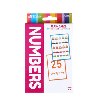 BAZIC Numbers Flash Cards (36/Pack), 24 units per case