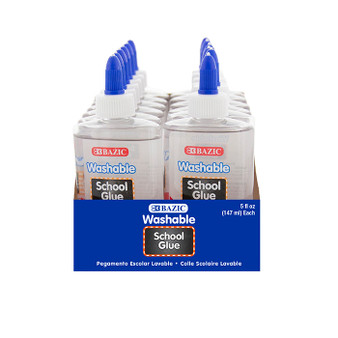 5 oz. Clear Washable School Glue, 48 units per case