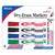 BAZIC Assorted Colors Chisel Tip Dry-Erase Markers (4/Pack)