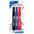 BAZIC Assorted Colors Chisel Tip Jumbo Permanent Markers (3/Pk), 24 units per case