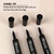 BAZIC Black Chisel Tip Desk Style Permanent Markers (3/Pack), 24 units per case