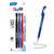 BAZIC GR8 Asst. Color Oil-Gel Ink Pen w/ Rubberized Barrel (3/Pack), 24 units per case