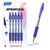 BAZIC Spencer Blue Retractable Pen w/ Cushion Grip (4/Pack), 24 units per case