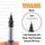 BAZIC Taylor Black Rollerball Pen (3/Pack), 24 units per case