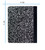 Composition Notebook Quad Ruled 100 Sheets Valor Brand Black Marble Premium Quality with Hard Cover 9.75"x7.5" Back Cover