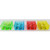 Assorted Color Clear Dual-Hole Pencil and Crayon Sharpeners, Bulk Pack, 500 units per case