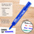 BAZIC Assorted Colors Chisel Tip Desk Style Permanent Markers (4/Pack), 24 units per case