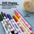 BAZIC 10 Colors Fine Line Super Washable Markers, 24 units per case