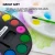 BAZIC Products 12 Color Washable Watercolor Paint Set, with Brush, Water-Activated Cakes, Travel Case Storage, for Kids School Art, 24 units