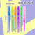 GeLuxe 6 Fluorescent Color Gel Roller Pens, 24 units per case