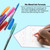 GeLuxe 6 Glitter Color Gel Roller Pens, 24 units per case