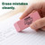 Pink Bevel Eraser for Clean Smudge-Free Erasing - 12 Pack, 12 units per case