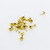 1/2 Inch Brass-Plated Fasteners for Secure Paperwork - 100 Pack, 24 units per case