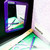 Magnetic Locker Mirror - Shatterproof Acrylic, Bright Colors, 24 units per case